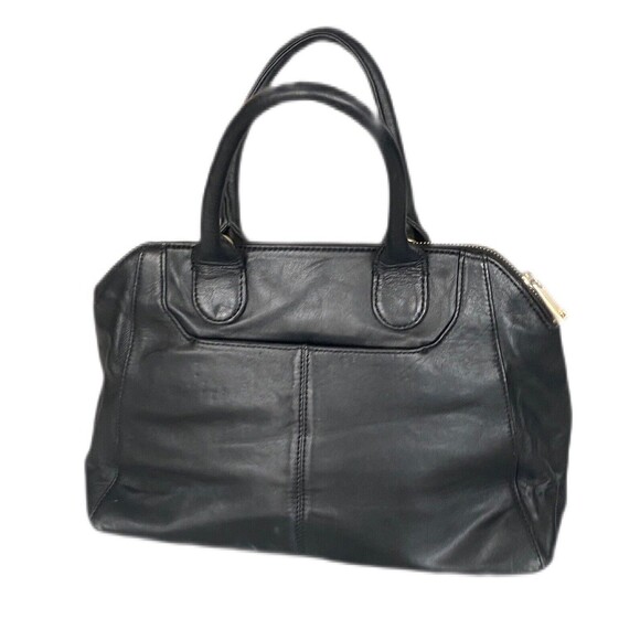 Calvin Klein Black Quilted Faux Leather Tote Handbag Gold Harware Pre Owned - Picture 2 of 9